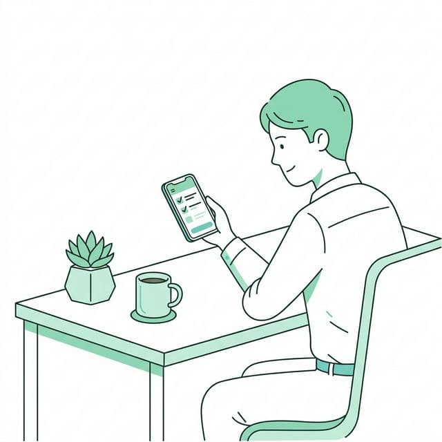 Calm organized workspace with Taskiya managing everything